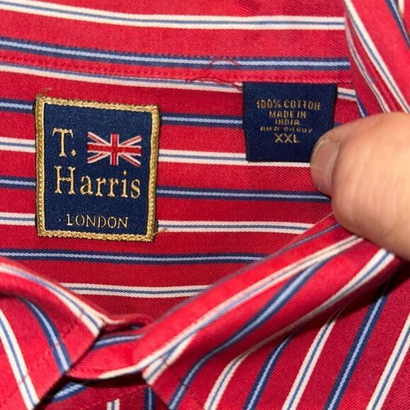 T. Harris London Cotton Long Sleeve Shirt XXL - Picture 5 of 6